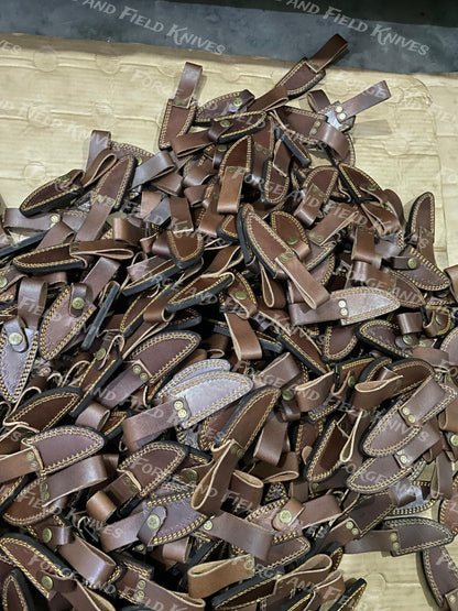 20 PCS Custom Handmade Damascus Steel 6" Camping & Hunting Knives - From USA.